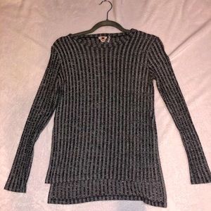 Gray Striped Long Sleeve